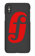 drumfacejames iPhone Case (Red Logo)
