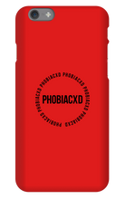 PhobiacXD Black Text iPhone Case