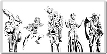Black on White deskmat
