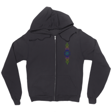 Vertical banner logo Zip Up Hoodie