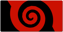 Red and Black spiral XXL Gaming Mousepad