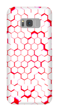 Red and White Hexagon Samsung Phonecase