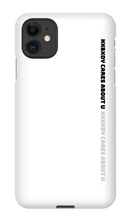 nxbxdy cares about you  iPhone Case