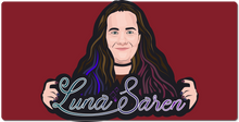 LunaSaren Whitelined Logo XXL Gaming Mousepad