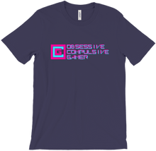 OCGamer Full Logo Tee (Pink on Blue)