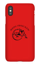 Reds Truckin Black Letters iPhone Cases