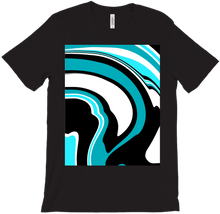 Blue and Black Swirled T-Shirt