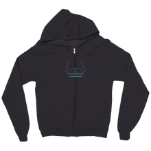zip up helm hoodie