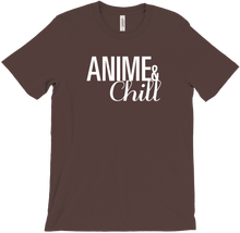 Anime and Chill White Letters T-Shirts