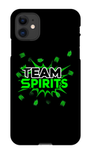 Team Spirits Green Theme iPhone Phone Cases