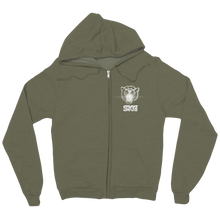 SKG White Logo zip-up-hoodie