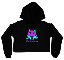 krakenkitten hoodie-women-cropped