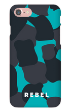 REBEL Cyan iPhone Case