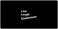 Live Laugh Love Black and White