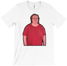 A menacing shirt with an added outline so it's +1p