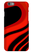 Red and Black swirl iPhone case