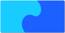 Dark and Ligth Blue XXL Gaming Mousepad