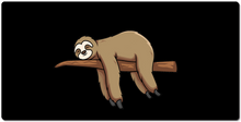 XXL Gaming Mousepad Lazy Sloth