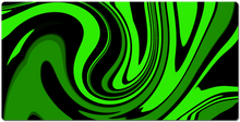Green and Black Swirl
