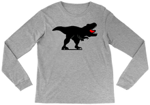 T Shirt - Long Sleeve - Black Dino