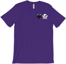 Black Heart Ghost Emoji Tee