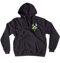 Small rainbow logo hoodie