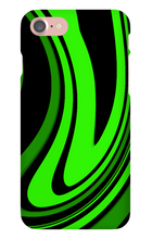 Green and Black Swirl iPhone Case