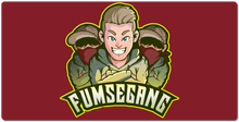 FumseGang XXL Gaming Mousepad Grüner Rand