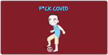 F*ck Covid Large Mouse Pad