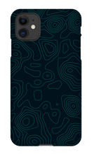 Topographic iPhone Case Dark Mode