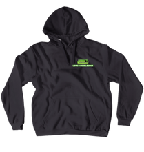 Luv U Less lounge Hoodie (Green Logo)
