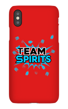 Team Spirits Blue Theme iPhone Phone Cases