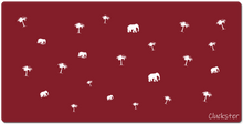 Elephant & Palm Tree XXL Mousepad