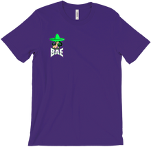 white logo tee