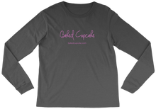 Long Sleeve Tee Baked Cupcake Text