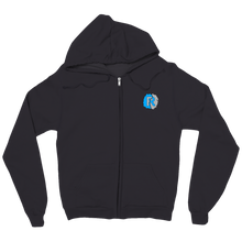 Coloured Logo Zip Hoodie