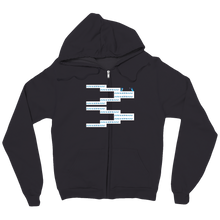 chopsticLizard ZigZag zip-up-hoodie