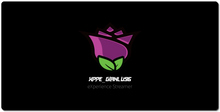 Tappetino Mouse e tastiera (Rosa viola con scritta