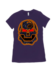 Tshirt Women Orange Skull