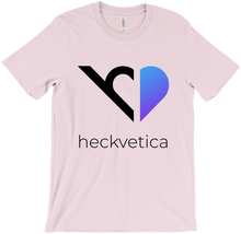 Heckvetica Black and Blue Heart Logo