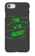 Silent "e" iPhone Phone Case
