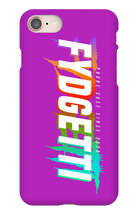 FYDGETTI White Text Design iPhone Case