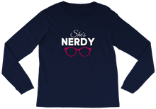 She's Nerdy long-sleeve-tee