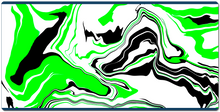 Green and black twirl  XXL Gaming Mousepad