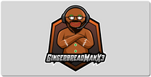 GingerbreadManX3 Glasses XXL Gaming Mousepad