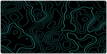 Turquoise Topographic XXL Gaming Mousepad