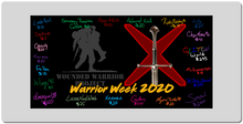 Warrior Week Heroes XXL Mousepad. ***Supports WWP
