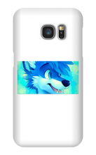 blue wolf Samsung Phone Cases