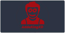 AddeKingXD XXL Gaming Musmatta - Röd Logga