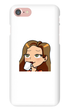 ladymanolo Sips Tea iPhone Phone Cases